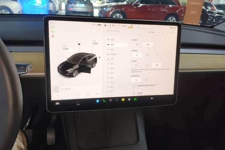 Used Tesla Model Y 2022 Rear-Wheel-Drive Version Audio And AC Panel