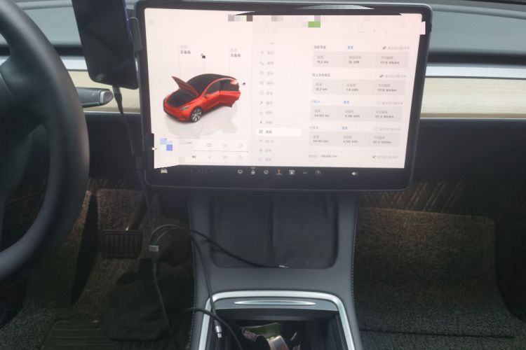 Used Tesla Model Y 2022 Revised Version Rear-Wheel Drive Audio And AC Panel