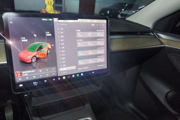 Used Tesla Model Y 2022 Revised Version Rear-Wheel Drive Audio And AC Panel