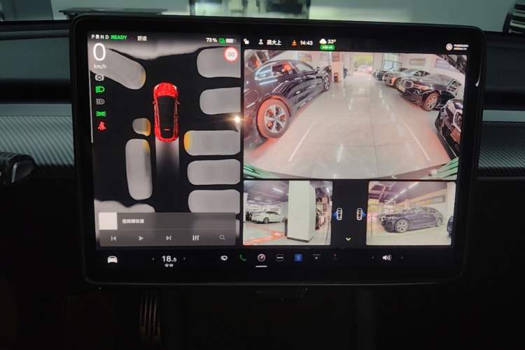 Used Tesla Model Y 2022 Revised Version Rear-Wheel Drive Audio And AC Panel