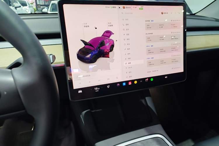 Used Tesla Model Y 2022 Revised Version Rear-Wheel Drive Audio And AC Panel