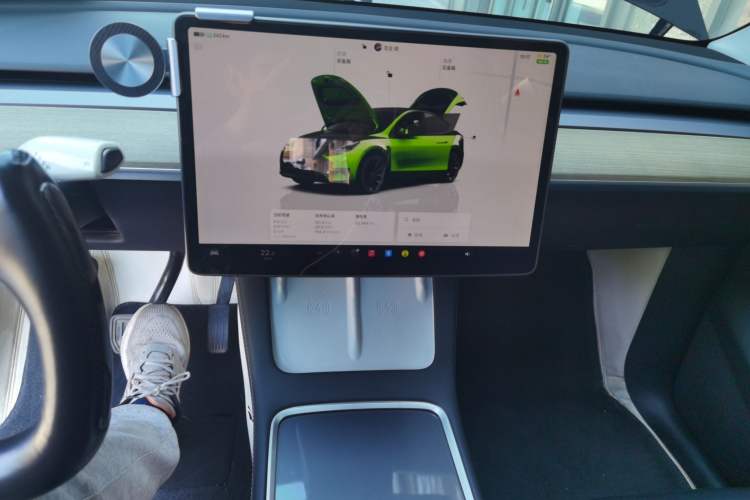 Used Tesla Model Y 2022 Revised Version Long-Range All-Wheel Drive Audio And AC Panel