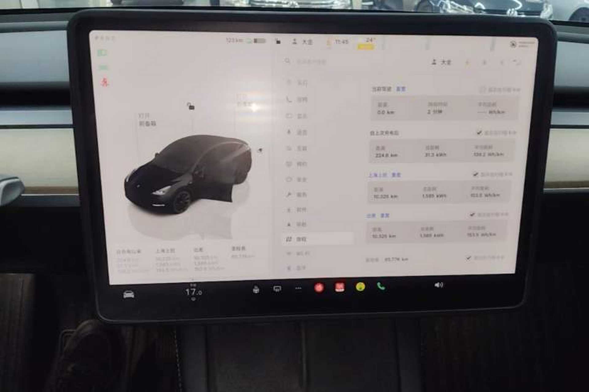Used Tesla Model Y 2022 Revised Version Rear-Wheel Drive Audio And AC Panel