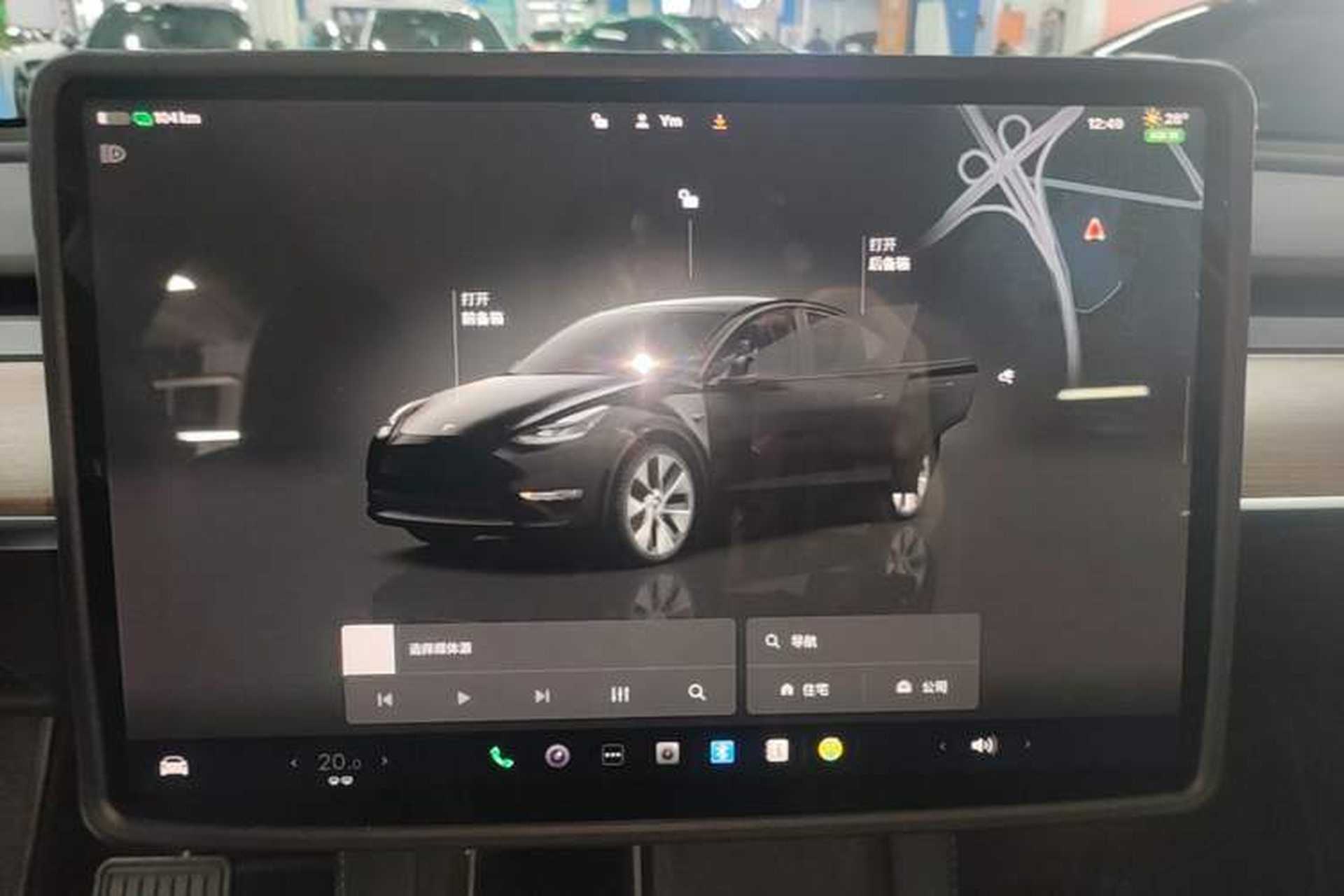 Used Tesla Model Y 2022 Revised Version Rear-Wheel Drive Audio And AC Panel