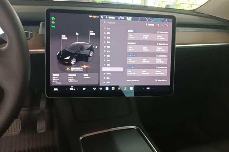 Used Tesla Model Y 2022 Rear-Wheel-Drive Version Audio And AC Panel