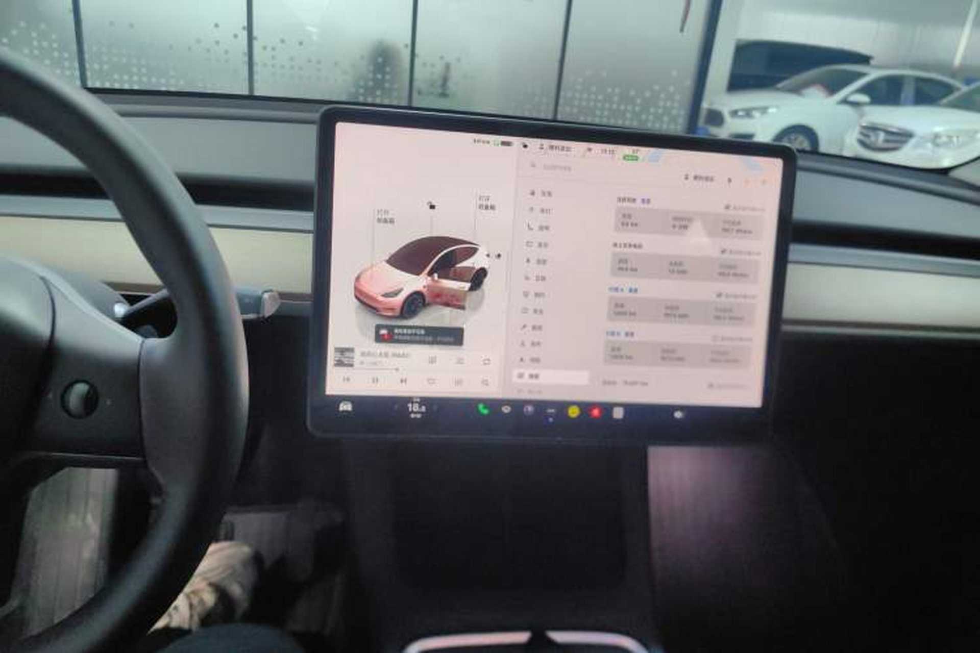 Used Tesla Model Y 2022 Rear-Wheel-Drive Version Audio And AC Panel