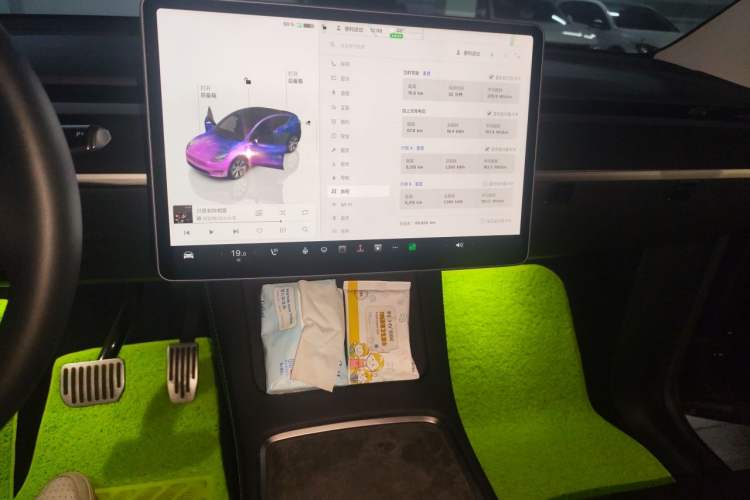 Used Tesla Model Y 2022 Rear-Wheel-Drive Version Audio And AC Panel