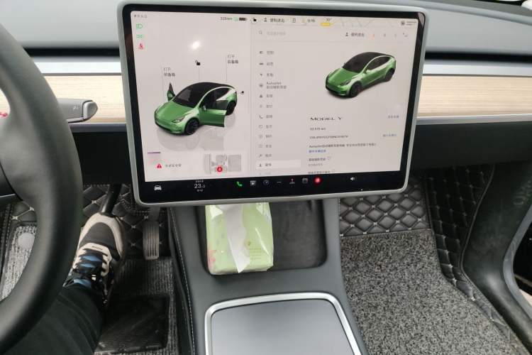 Used Tesla Model Y 2022 Revised Version Rear-Wheel Drive Audio And AC Panel