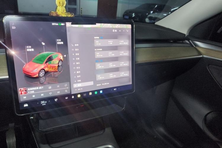 Used Tesla Model Y 2022 Revised Version Rear-Wheel Drive Audio And AC Panel