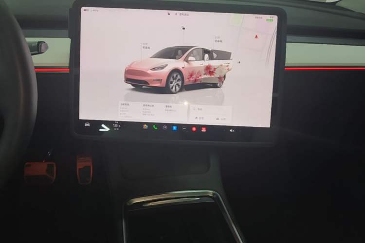 Used Tesla Model Y 2022 Revised Version Rear-Wheel Drive Audio And AC Panel