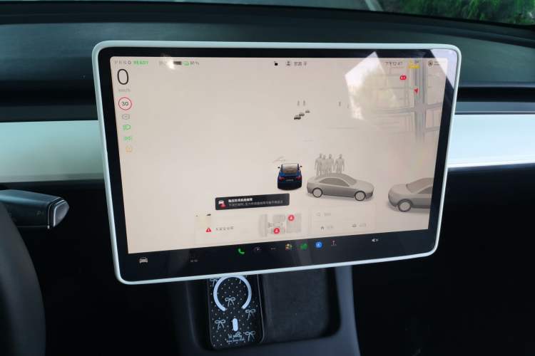 Used Tesla Model Y 2022 Revised Version Long-Range All-Wheel Drive Audio And AC Panel