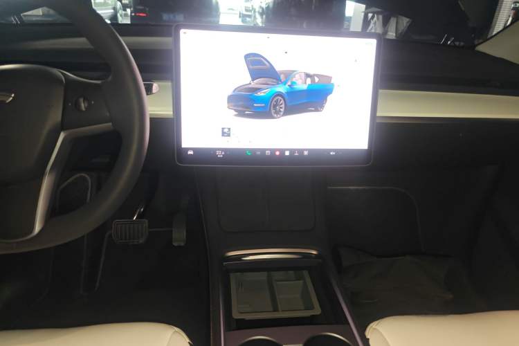 Used Tesla Model Y 2022 Long-Range All-Wheel-Drive Version Audio And AC Panel