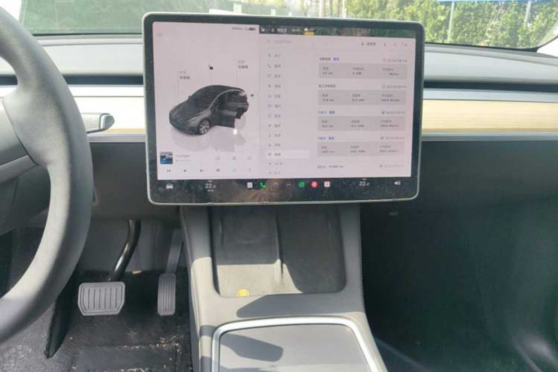 Used Tesla Model Y 2022 Revised Version Rear-Wheel Drive Audio And AC Panel