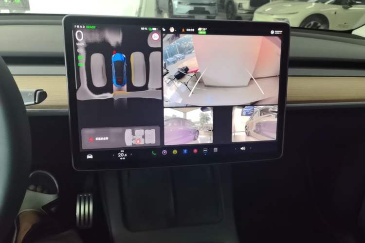Used Tesla Model Y 2022 Performance High-Performance All-Wheel-Drive Version Audio And AC Panel