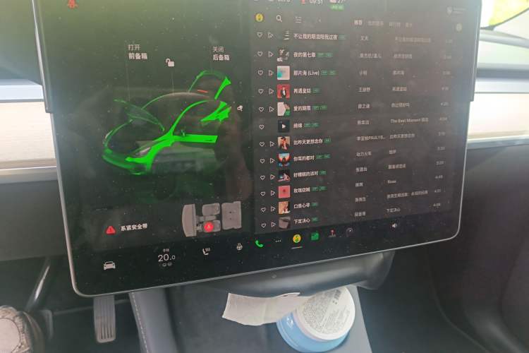 Used Tesla Model Y 2022 Rear-Wheel-Drive Version Audio And AC Panel