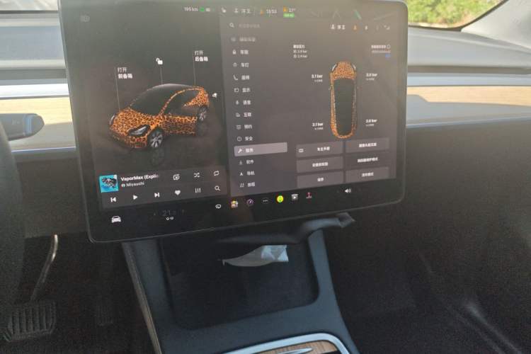 Used Tesla Model Y 2022 Rear-Wheel-Drive Version Audio And AC Panel