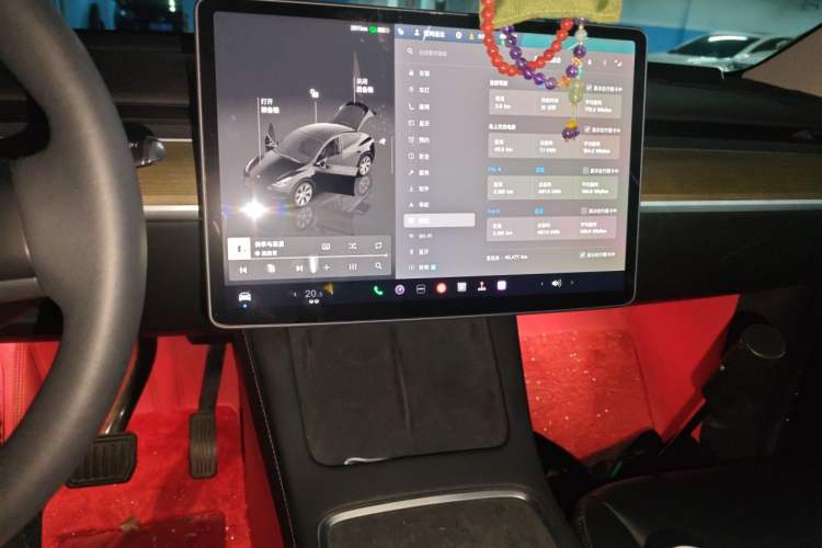 Used Tesla Model Y 2022 Revised Version Rear-Wheel Drive Audio And AC Panel