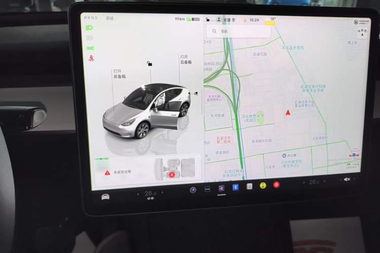 Used Tesla Model Y 2022 Revised Version Rear-Wheel Drive Audio And AC Panel