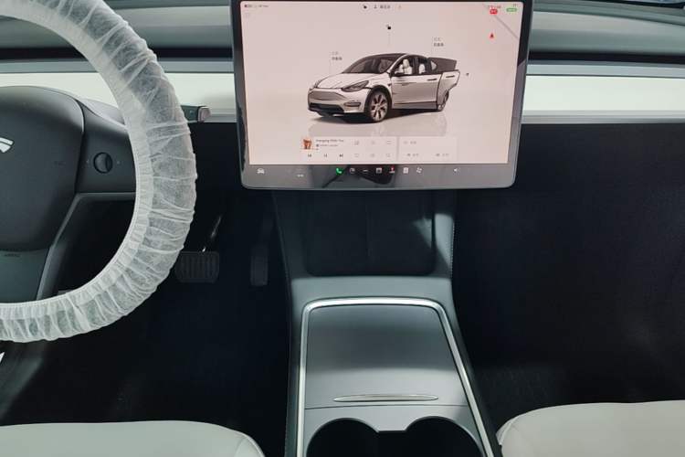 Used Tesla Model Y 2022 Revised Version Rear-Wheel Drive Audio And AC Panel