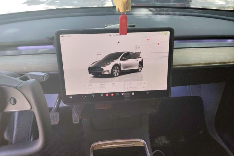 Used Tesla Model Y 2022 Revised Version Rear-Wheel Drive Audio And AC Panel