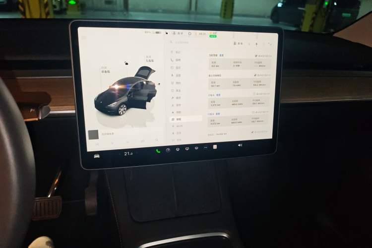 Used Tesla Model Y 2022 Revised Version Rear-Wheel Drive Audio And AC Panel