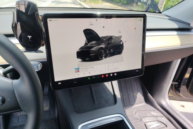 Used Tesla Model Y 2022 Revised Version Long-Range All-Wheel Drive Audio And AC Panel