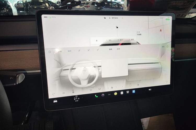 Used Tesla Model Y 2022 Revised Version Rear-Wheel Drive Audio And AC Panel