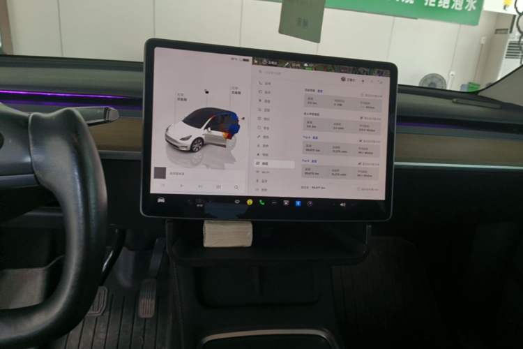 Used Tesla Model Y 2022 Revised Version Rear-Wheel Drive Audio And AC Panel