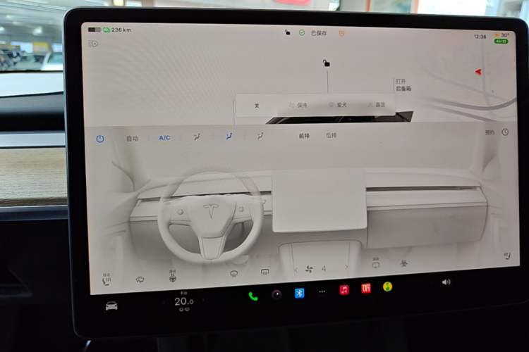 Used Tesla Model Y 2022 Revised Version Rear-Wheel Drive Audio And AC Panel