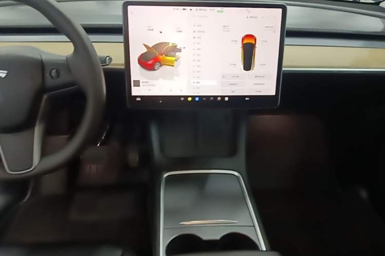 Used Tesla Model Y 2022 Revised Version Rear-Wheel Drive Audio And AC Panel
