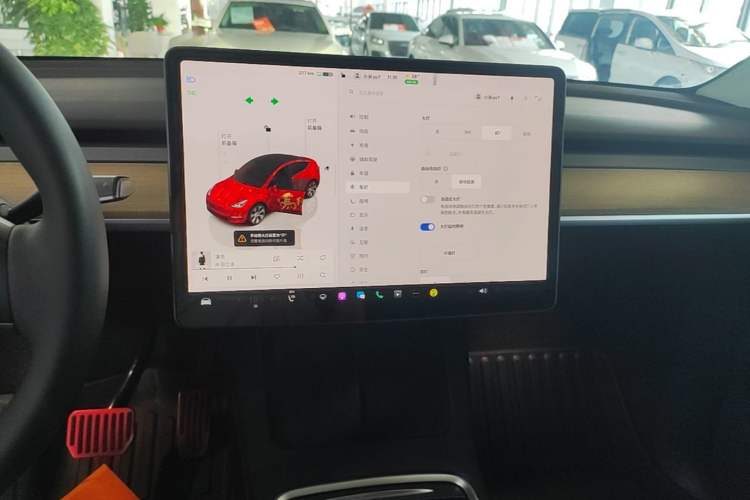 Used Tesla Model Y 2022 Revised Version Rear-Wheel Drive Audio And AC Panel