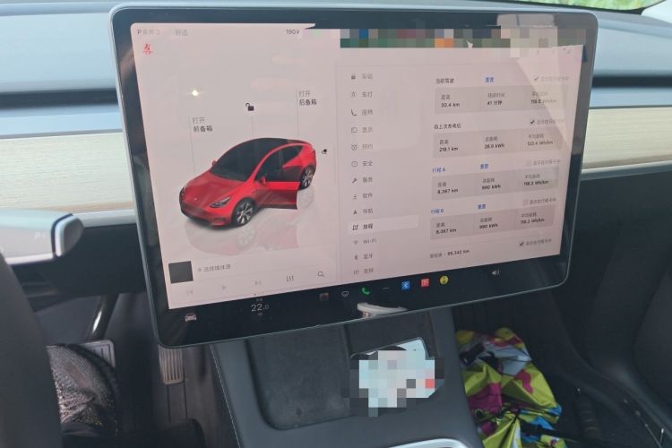 Used Tesla Model Y 2022 Revised Version Rear-Wheel Drive Audio And AC Panel
