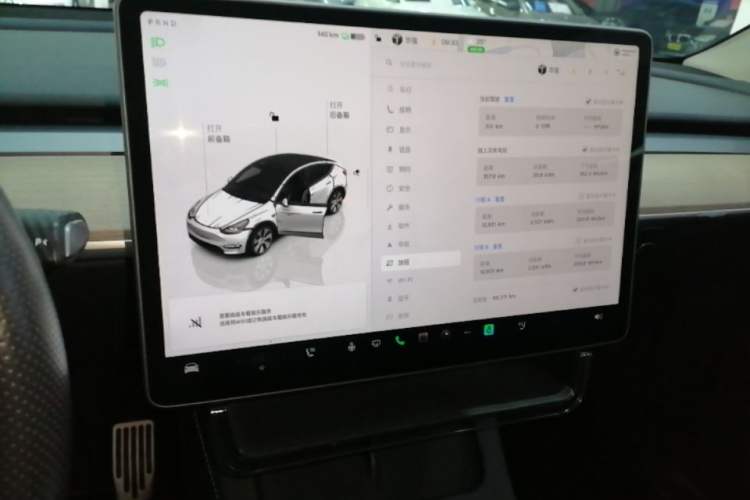 Used Tesla Model Y 2022 Revised Version Rear-Wheel Drive Audio And AC Panel
