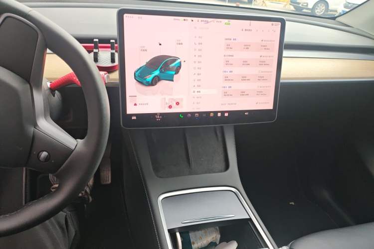 Used Tesla Model Y 2022 Revised Version Rear-Wheel Drive Audio And AC Panel