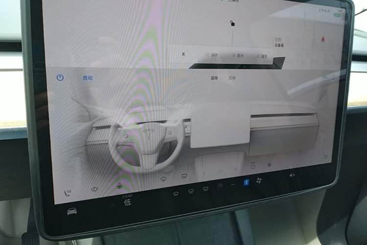 Used Tesla Model Y 2022 Revised Version Rear-Wheel Drive Audio And AC Panel