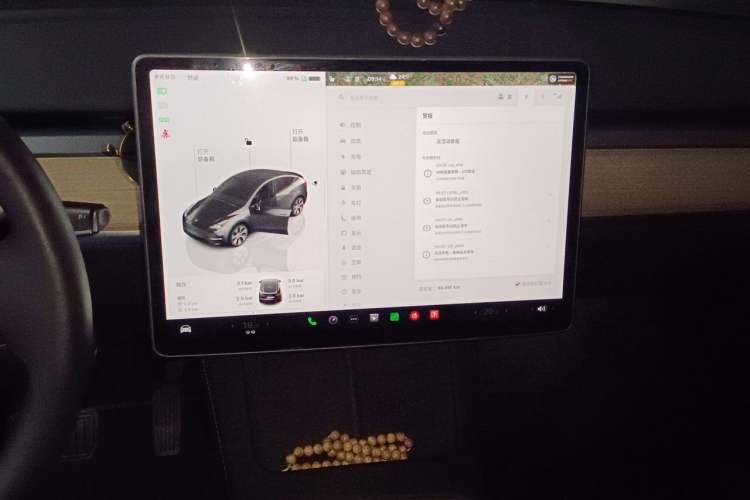 Used Tesla Model Y 2022 Revised Version Rear-Wheel Drive Audio And AC Panel