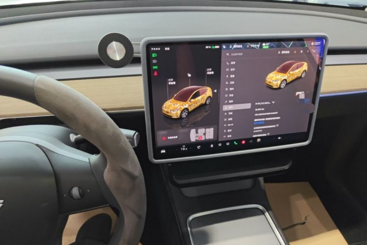 Used Tesla Model Y 2022 Revised Version Rear-Wheel Drive Audio And AC Panel