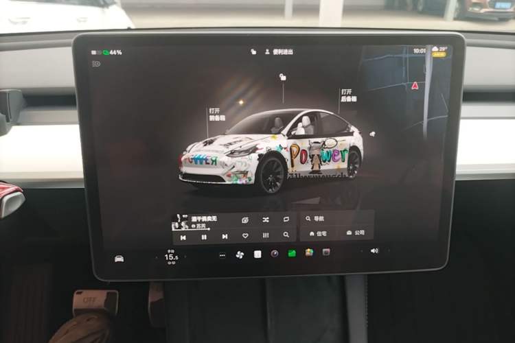 Used Tesla Model Y 2022 Revised Version Rear-Wheel Drive Audio And AC Panel