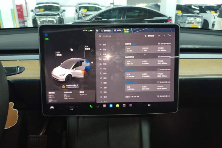 Used Tesla Model Y 2022 Rear-Wheel-Drive Version Audio And AC Panel