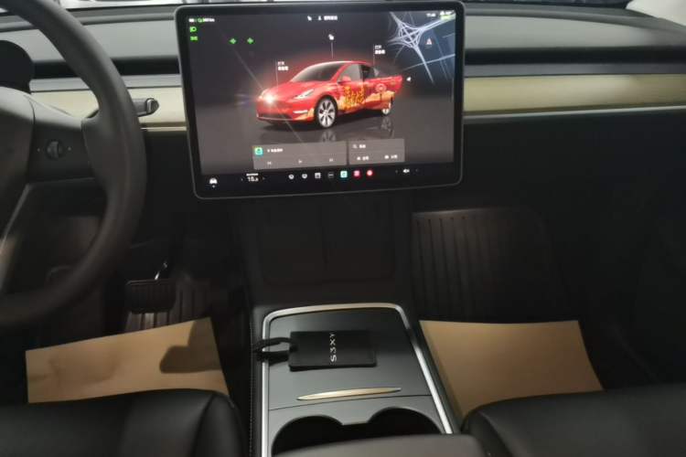 Used Tesla Model Y 2022 Revised Version Rear-Wheel Drive Audio And AC Panel