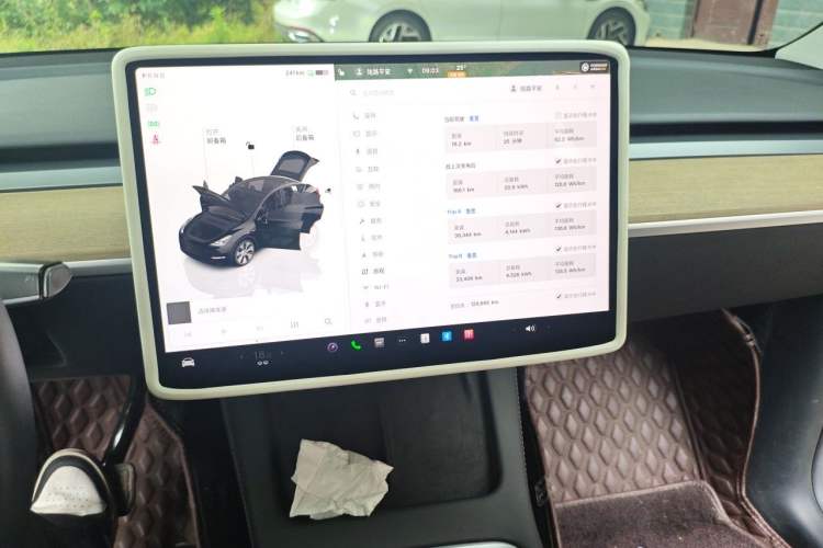 Used Tesla Model Y 2022 Revised Version Rear-Wheel Drive Audio And AC Panel