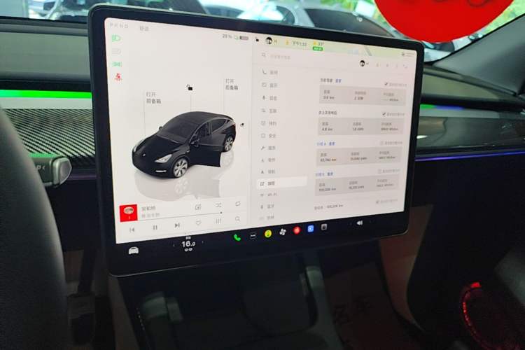 Used Tesla Model Y 2022 Rear-Wheel-Drive Version Audio And AC Panel