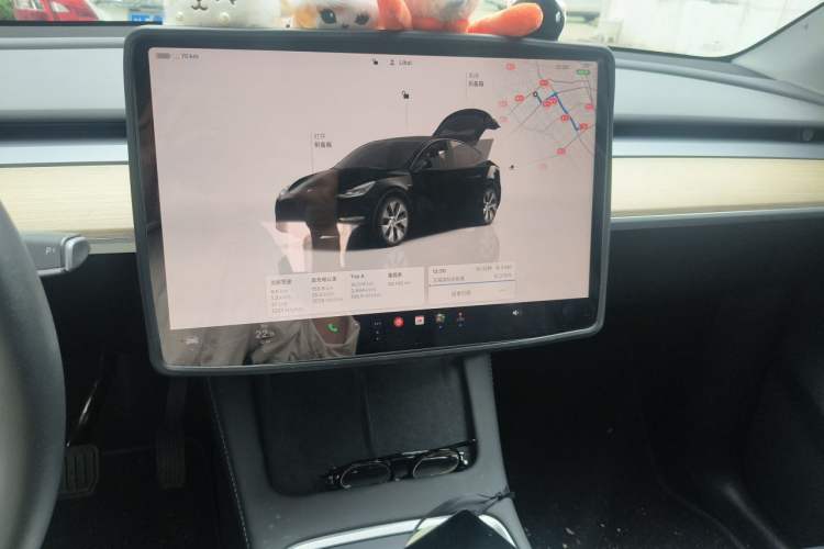 Used Tesla Model Y 2022 Revised Version Rear-Wheel Drive Audio And AC Panel