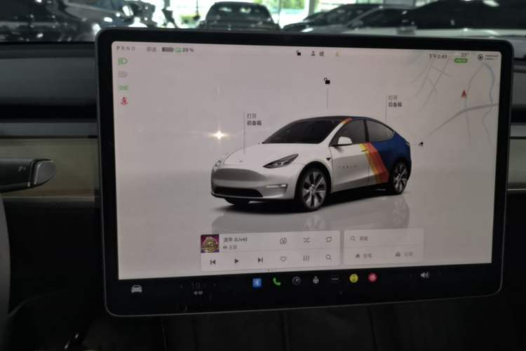 Used Tesla Model Y 2022 Revised Version Rear-Wheel Drive Audio And AC Panel