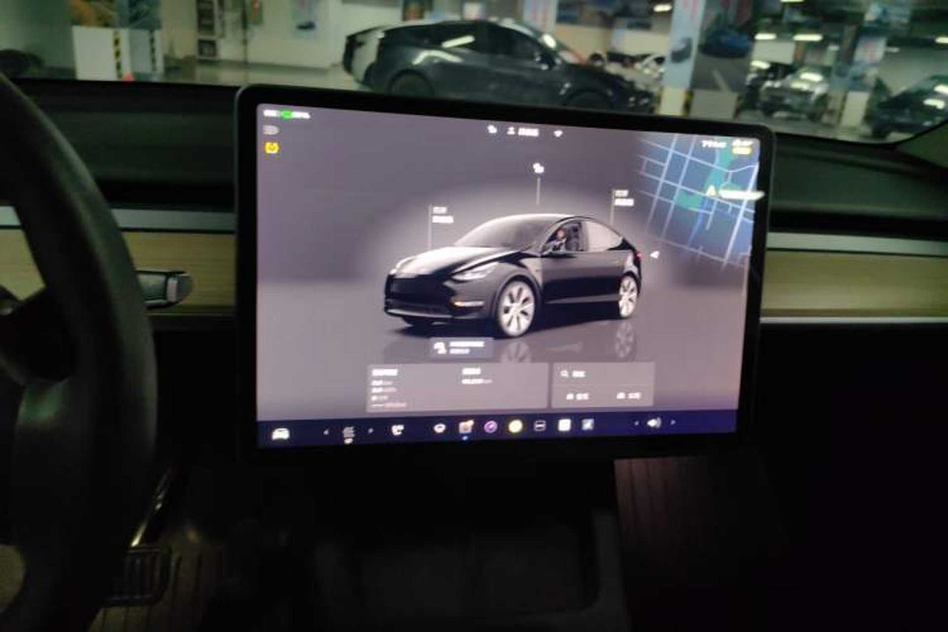 Used Tesla Model Y 2022 Revised Version Rear-Wheel Drive Audio And AC Panel
