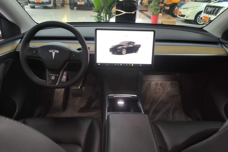 Used Tesla Model Y 2022 Long-Range All-Wheel-Drive Version Center Console