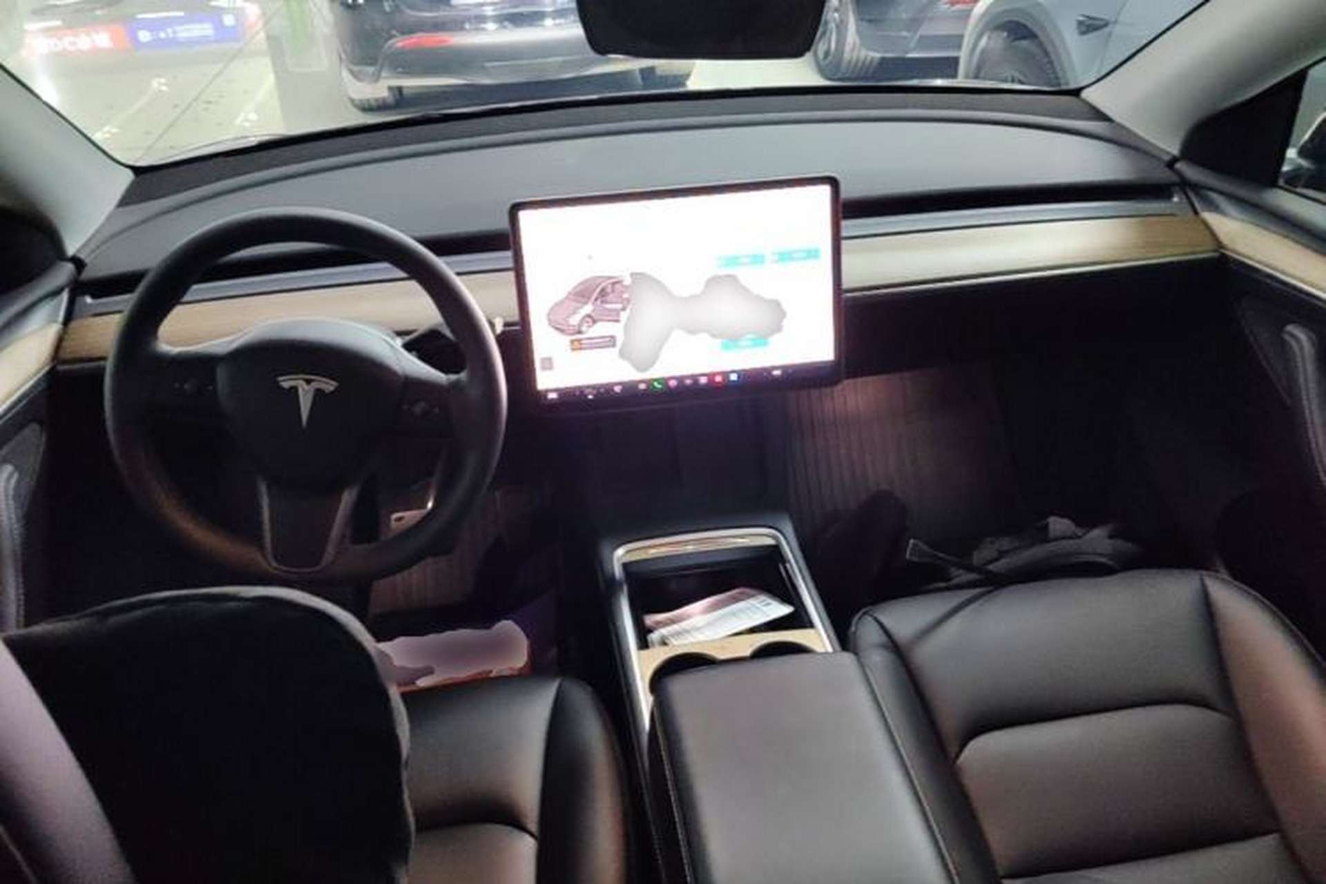 Used Tesla Model Y 2022 Revised Version Long-Range All-Wheel Drive Center Console