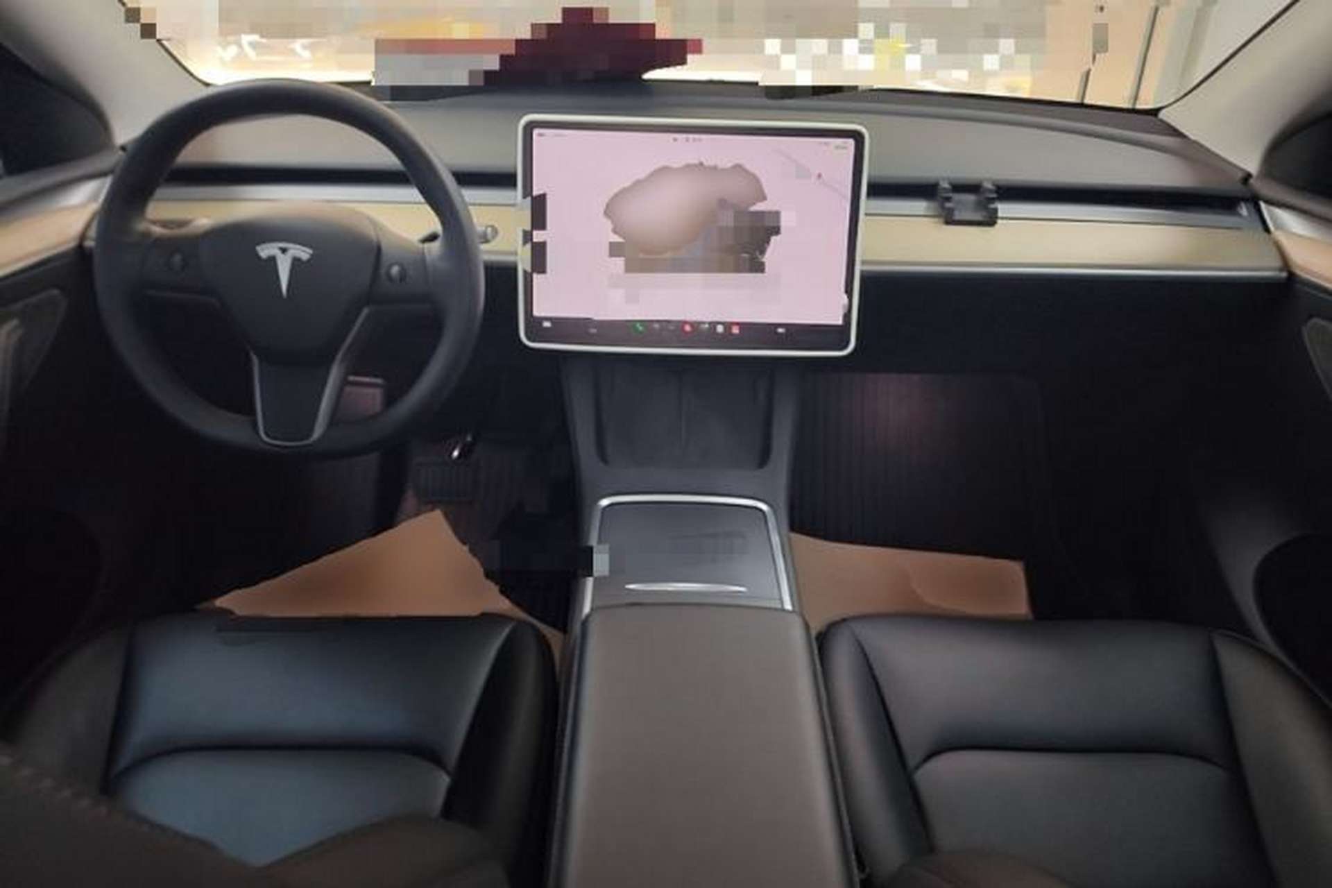 Used Tesla Model Y 2022 Revised Version Long-Range All-Wheel Drive Center Console