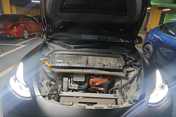 Used Tesla Model Y 2022 Revised Version Rear-Wheel Drive Engine Bay