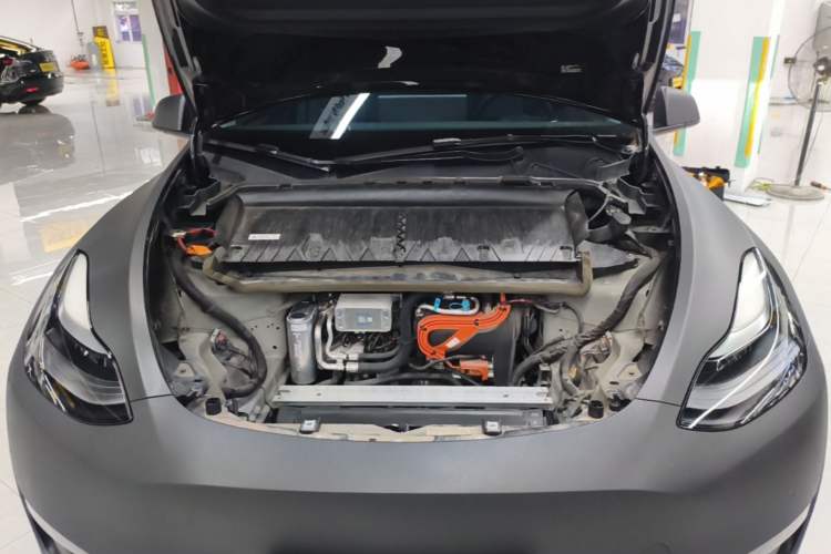 Used Tesla Model Y 2022 Long-Range All-Wheel-Drive Version Engine Bay